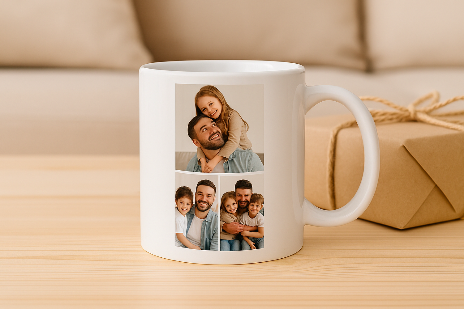Így készült: Egyedi bögre apa kedvenc képeivel 👨👧👦📷