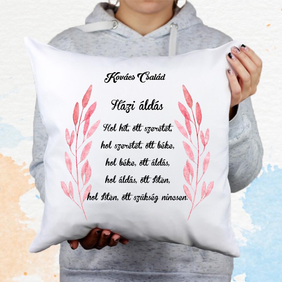 Házi áldás párna