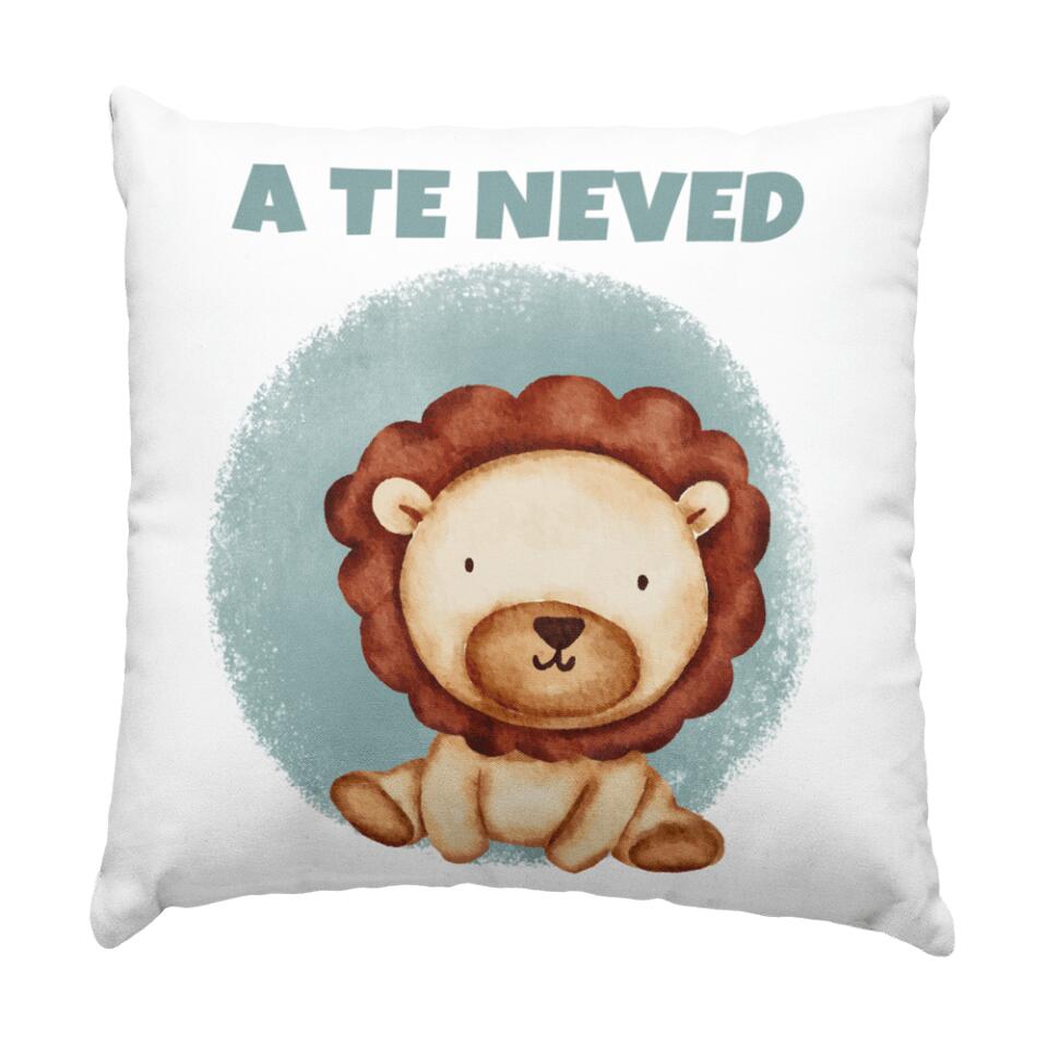 Festett hatású kisállatos ajándék párna gyerekeknek