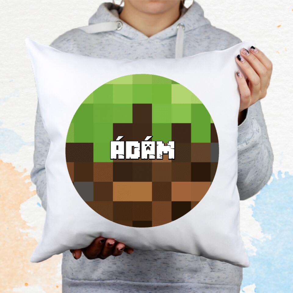 Minecraft egyedi neves párna