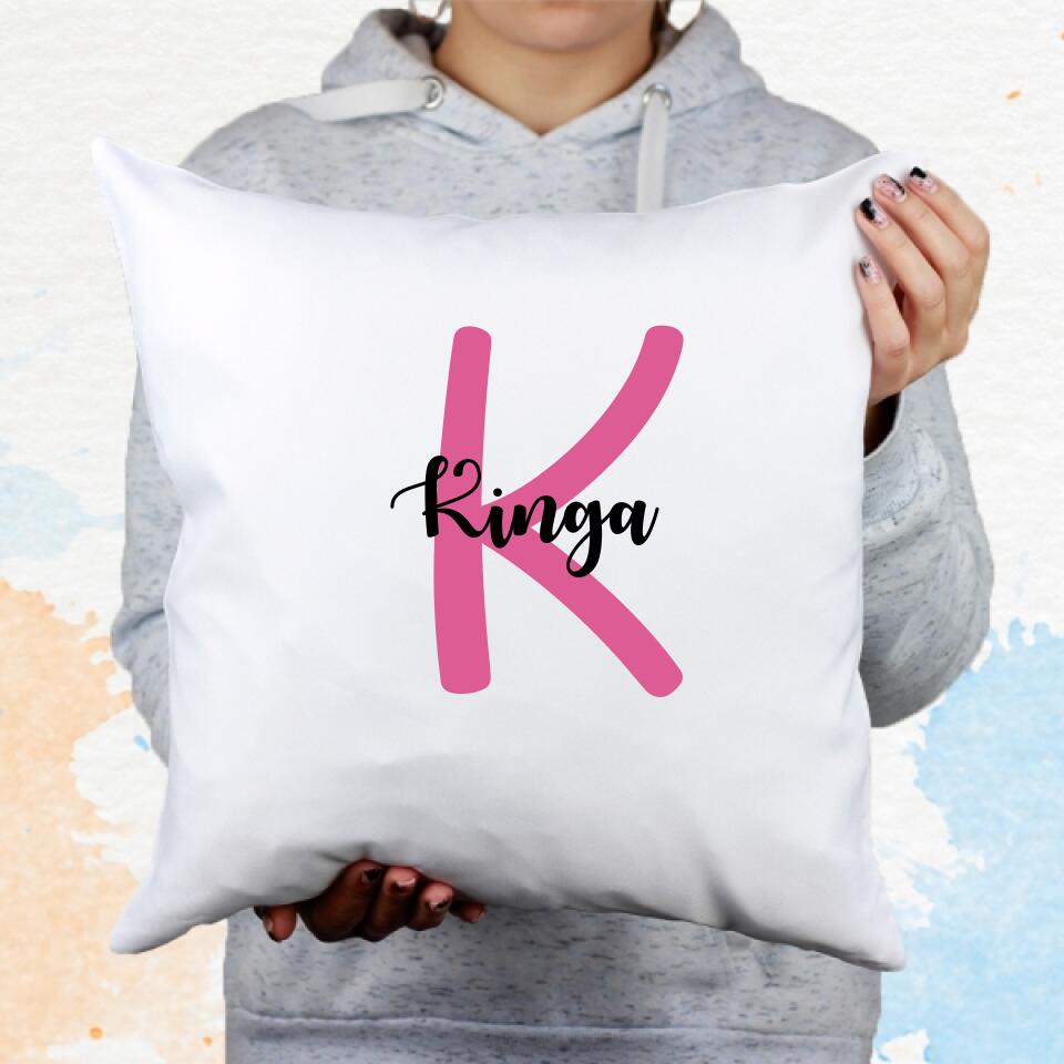 Egyedi neves párna választható színben