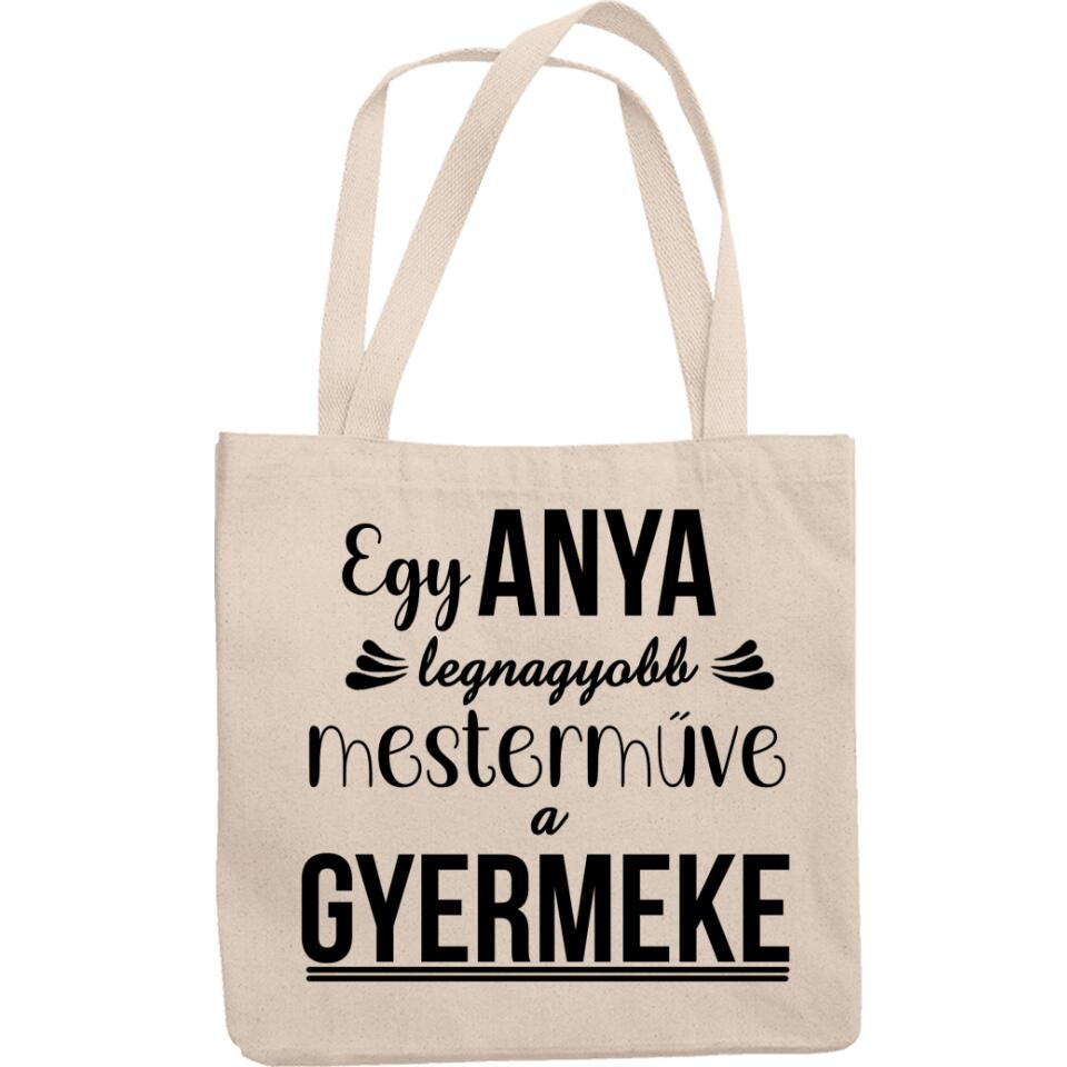 Egyedi feliratos vászontáska Anyának