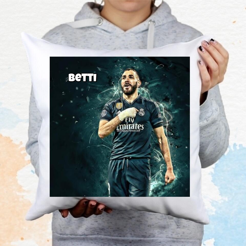 Benzema párna egyedi névvel