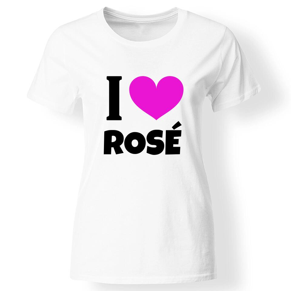 I love egyedi feliratos női póló