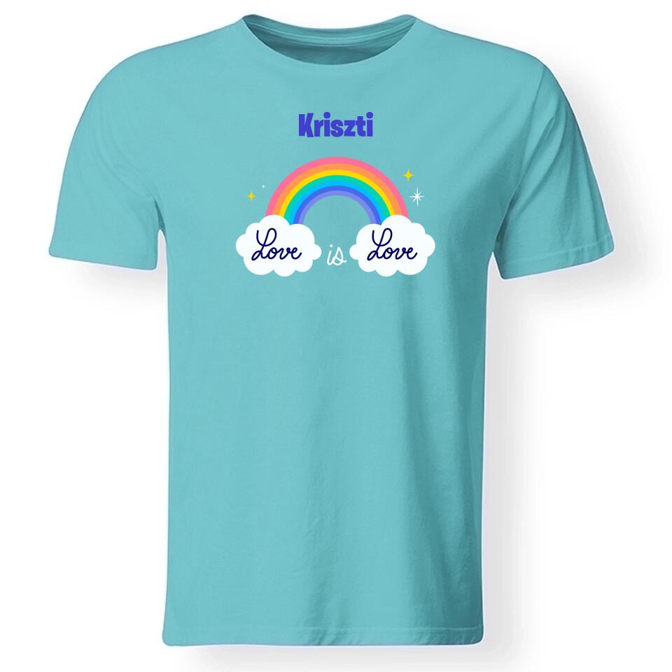 Pride szivárványos férfi póló