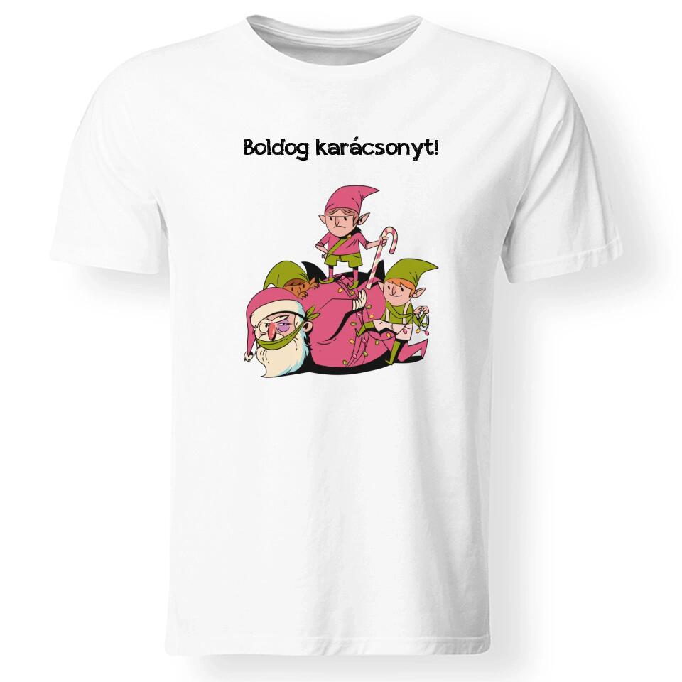 Vicces karácsonyi férfi póló