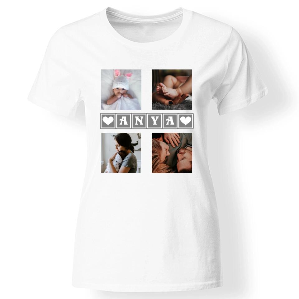 Anyák napi póló 4 képpel fehér