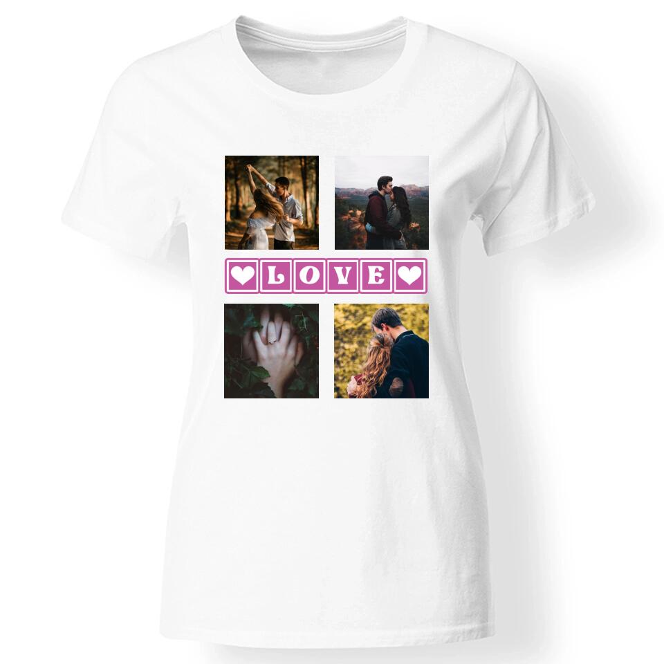 Valentin napi női póló 4 képpel fehér