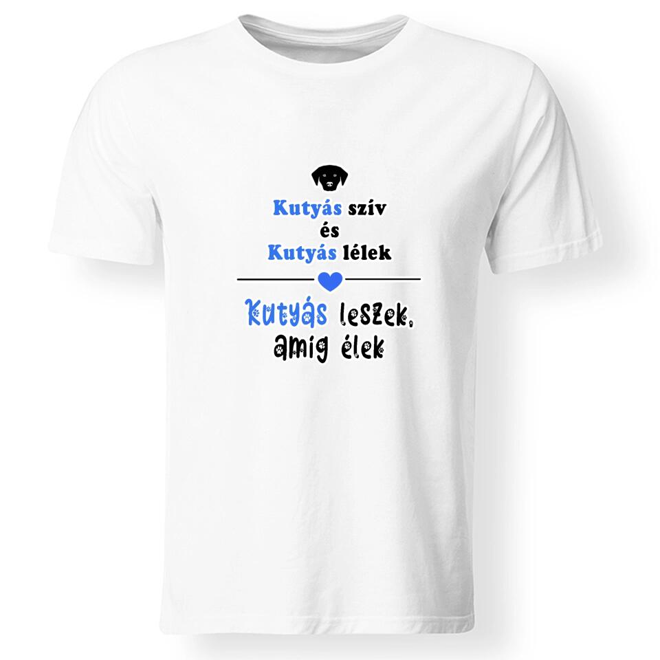 Egyedi feliratos férfi póló kutyásoknak