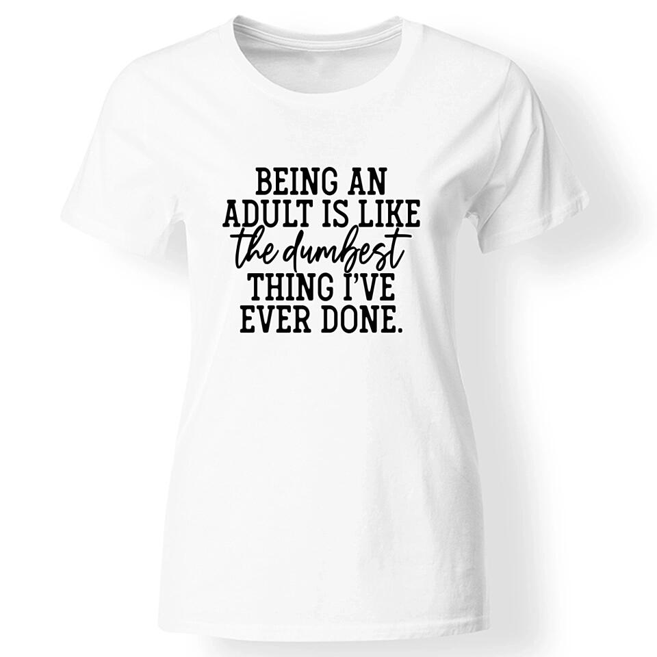 Vicces flegma feliratos póló nőknek fehér