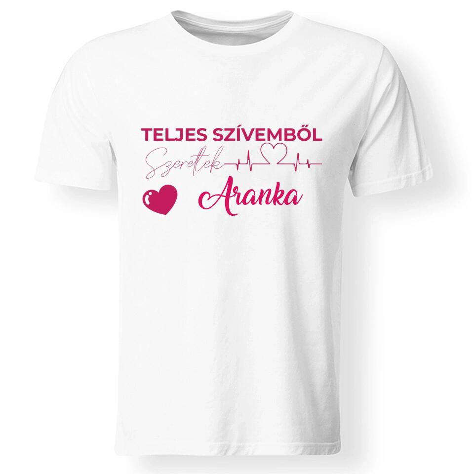 Teljes szívemből szeretlek férfi póló