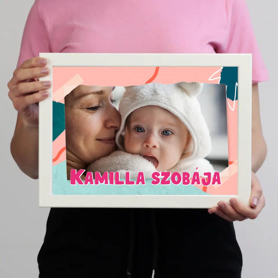 Kép gyerekszobába felirattal