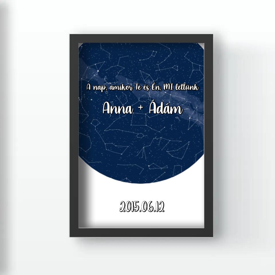 Teljes csillagtérkép falikép