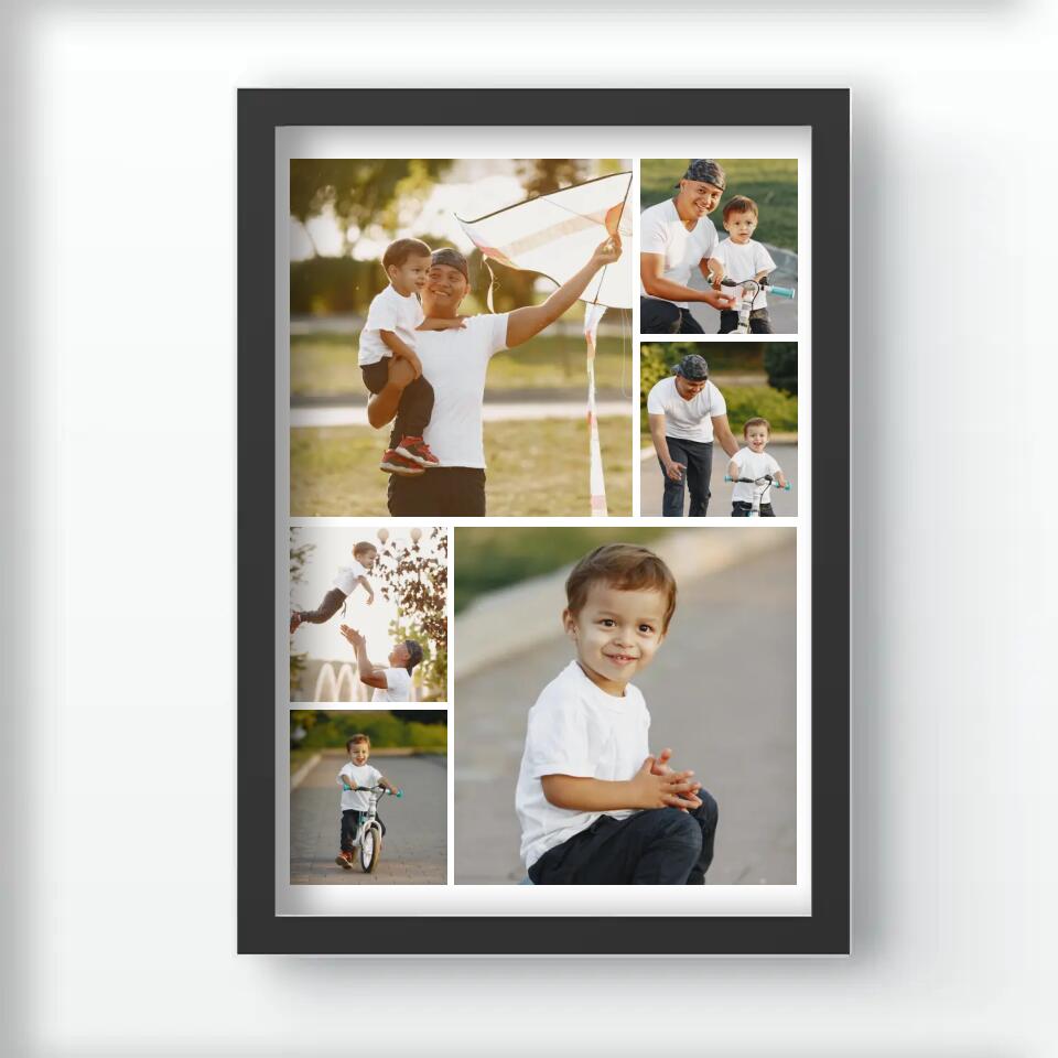 Fotókollázs falikép apáknak