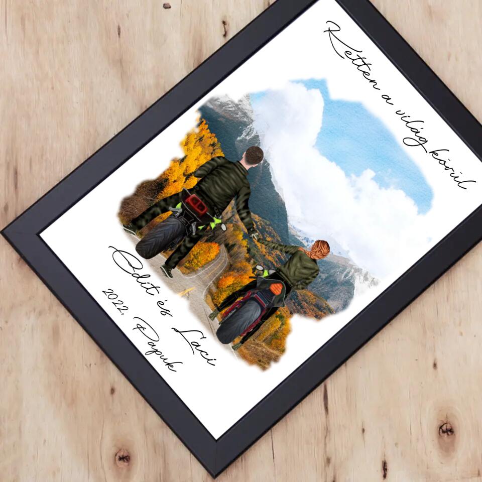 Páros motoros falikép