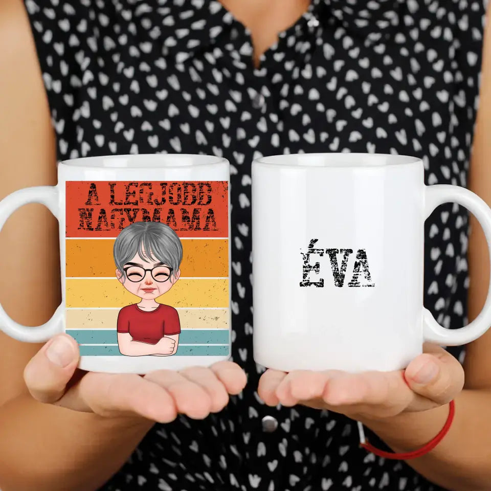 A legjobb Mama bögre szerkeszthető karakterekkel