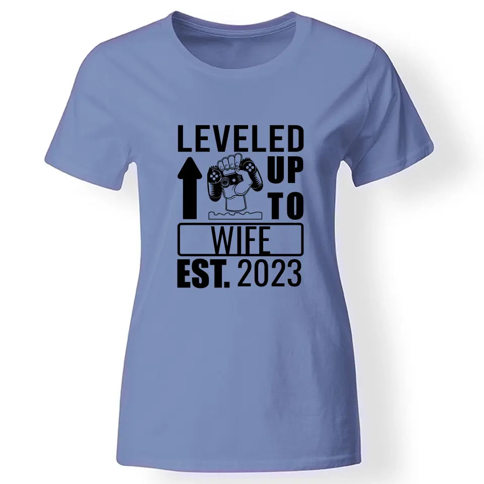 Level up gamer női póló felirattal