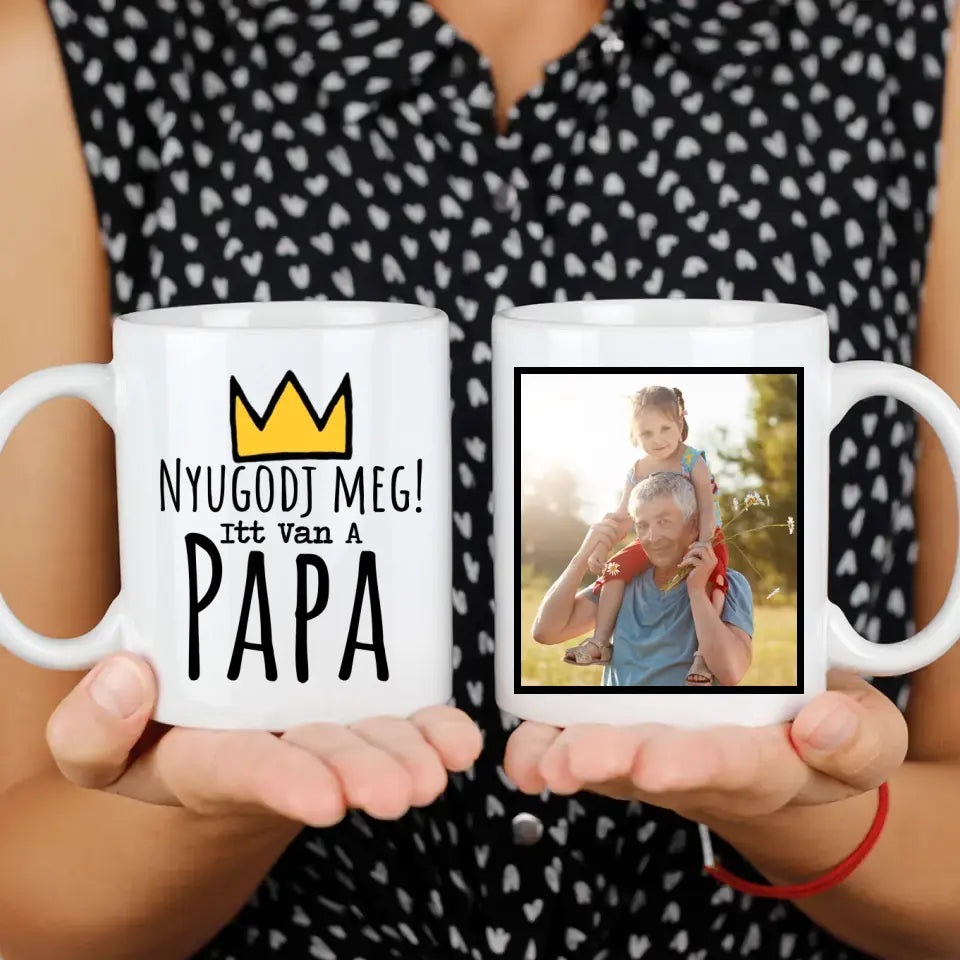 Vicces Apák napi ajándék bögre Papáknak