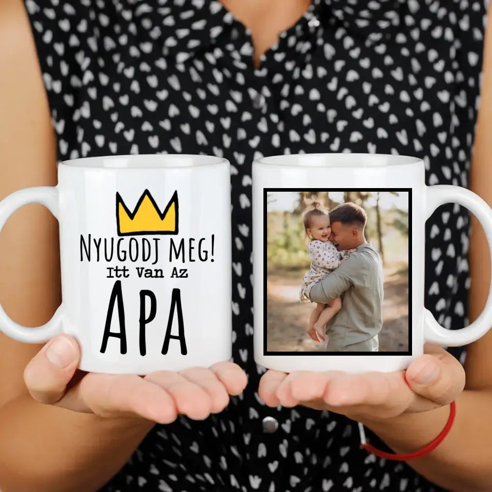 Vicces Apák napi ajándék bögre Apáknak