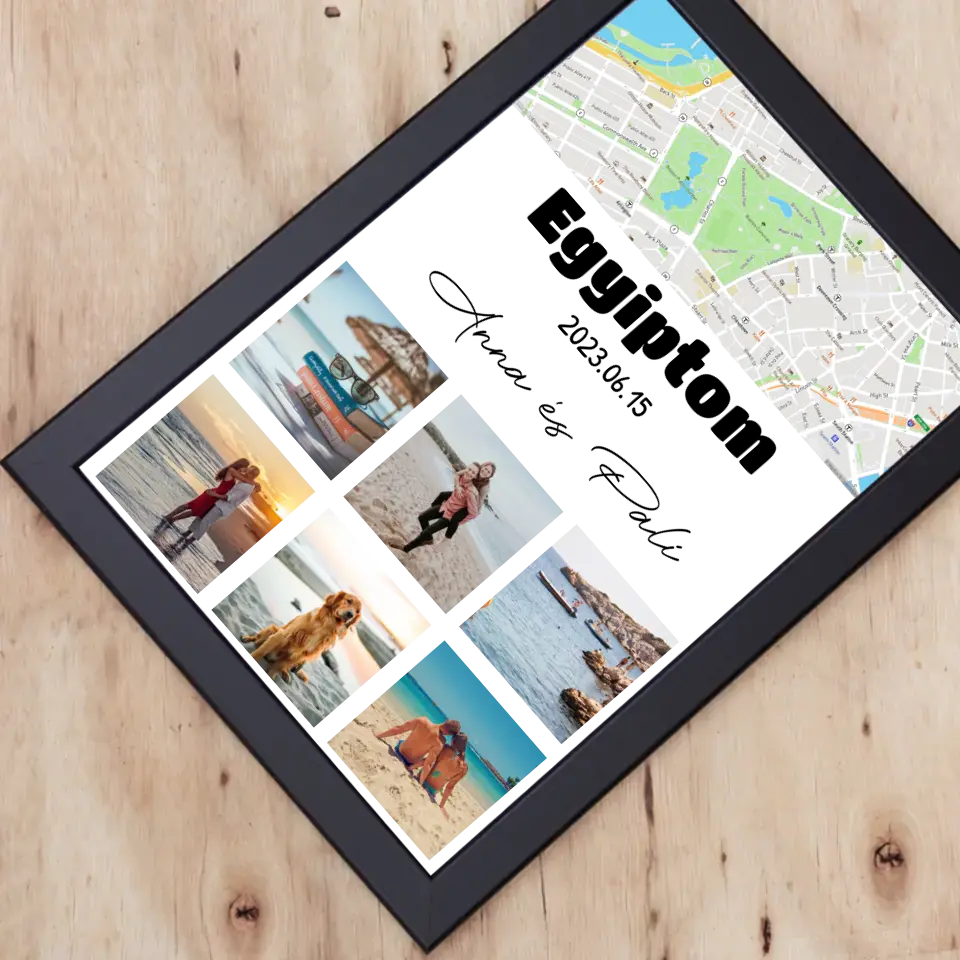 6 képes fotókollázs térképpel