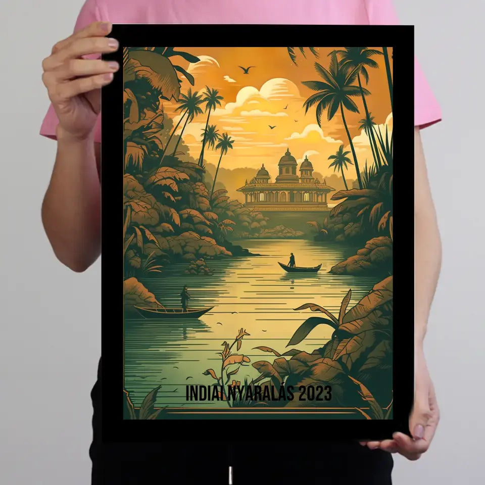 Indiai szuvenír ajándék falikép