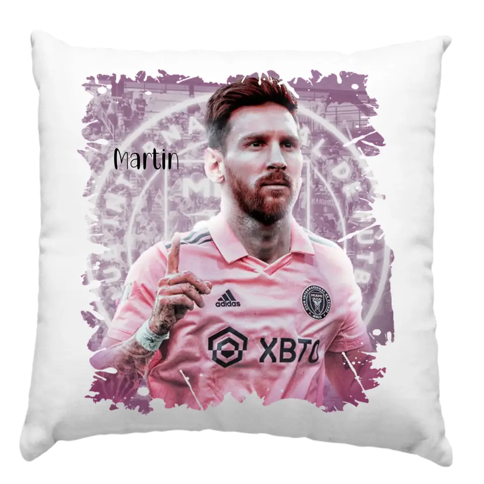 Messi Miami párna egyedi névvel