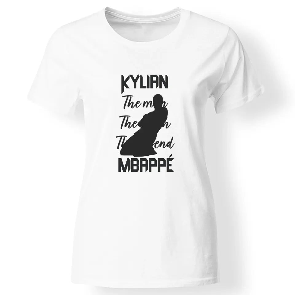 The Man The Myth The Legend - Mbappe női póló fehér