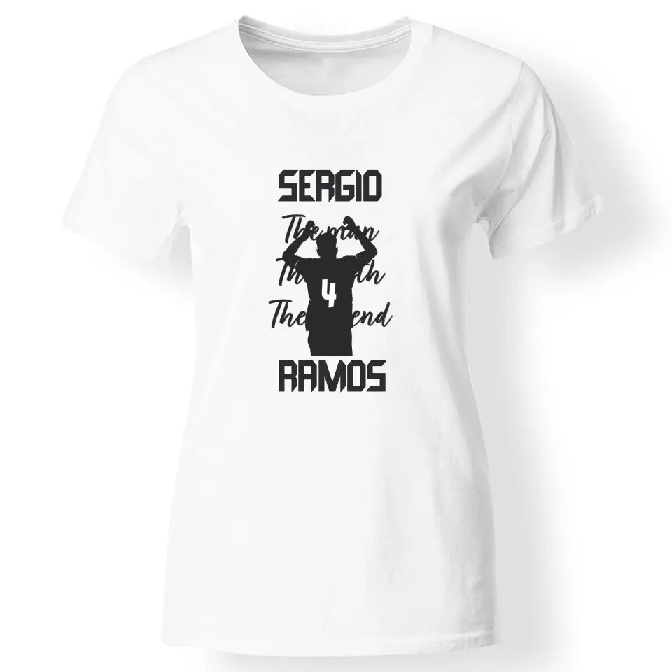 The Man The Myth The Legend - Sergio Ramos női póló fehér