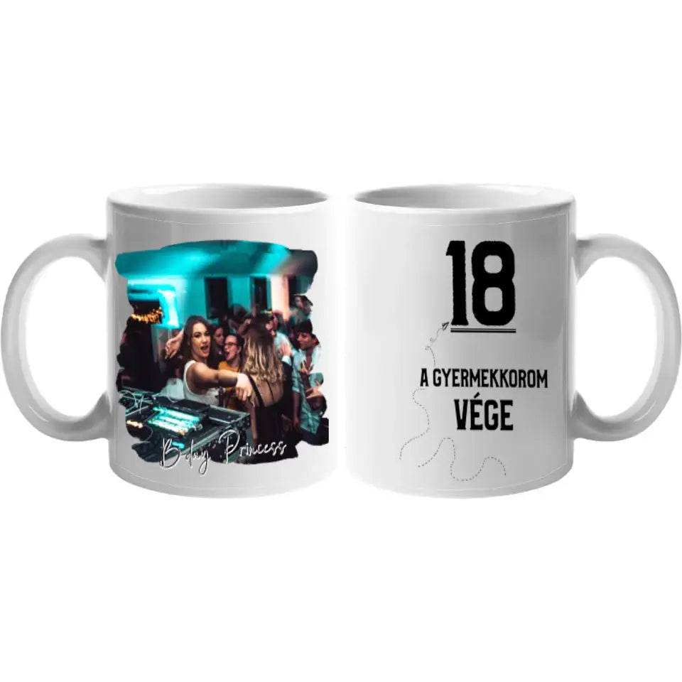 A gyerekkor vége 18. szülinapi bögre