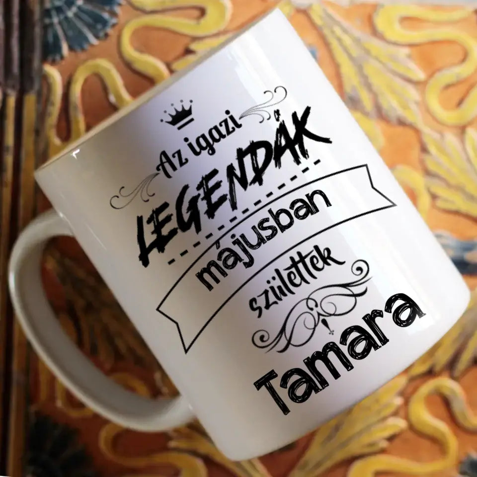 Az igazi legendák születésnapi meglepetés bögre