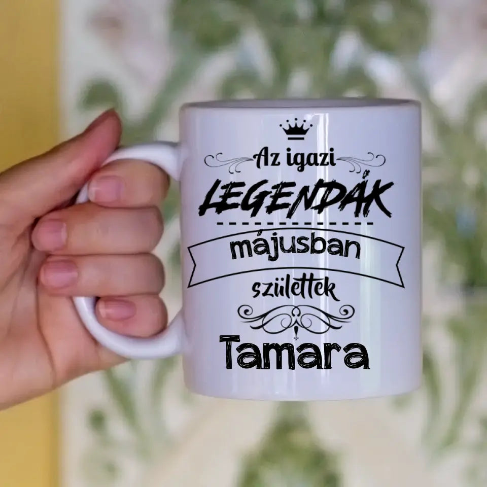 Az igazi legendák születésnapi meglepetés bögre