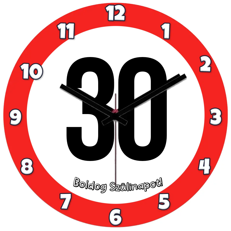Harmincas szülinapi óra