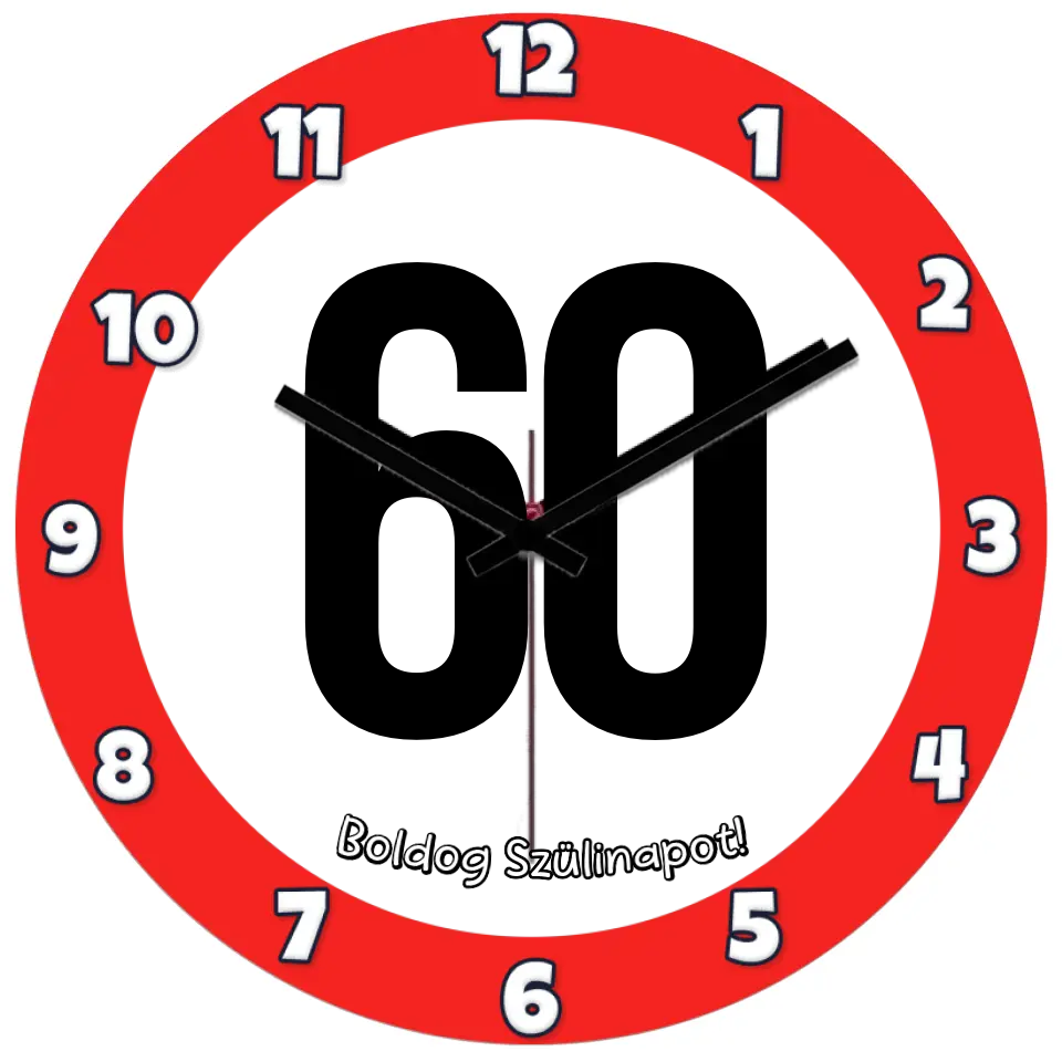 Hatvanas szülinapi óra