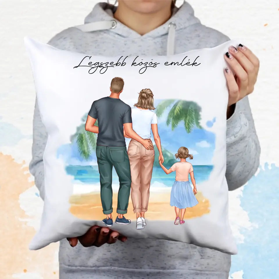 Családos nyári párna