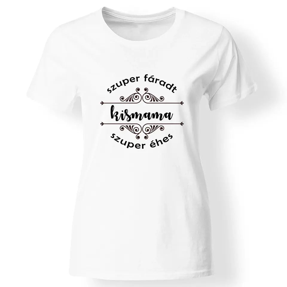 Vicces feliratos kismama póló fehér