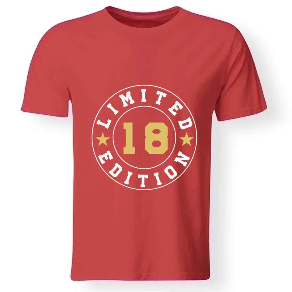 Limited 18. szülinapi póló férfinak