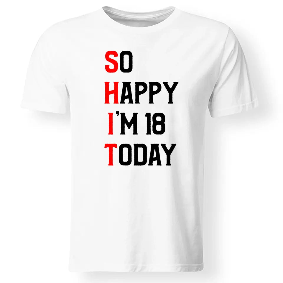 Ma van a 18. szülinapom póló férfinak