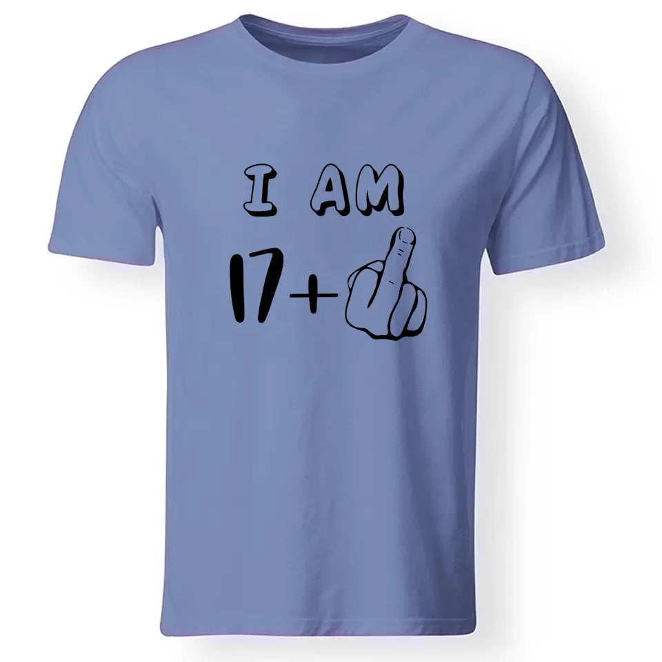 17+1 vicces 18. szülinapi póló férfinak