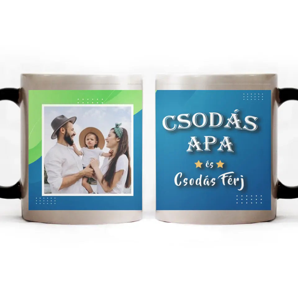 Bögre saját képpel apák napjára