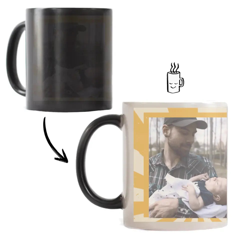 Egyedi képes apa feliratos ajándék bögre