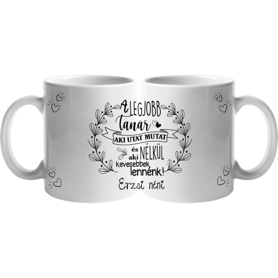 A legjobb tanár aki utat mutat bögre