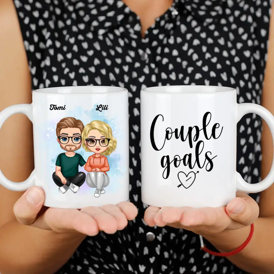 Cuki karakteres páros bögre