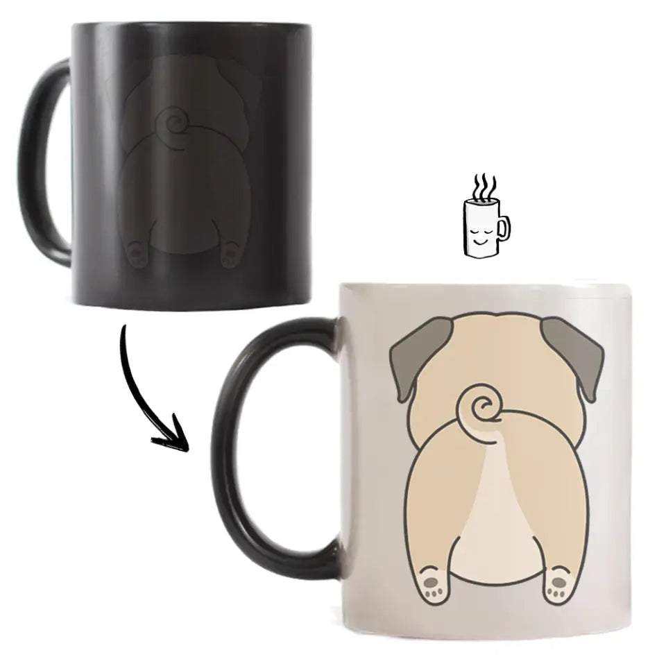 Kétoldalas állatos bögre névvel