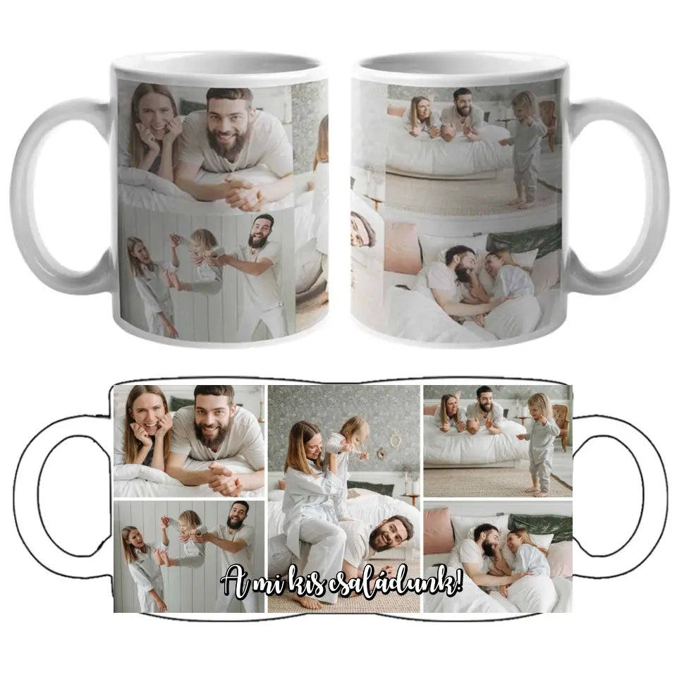 5 képes bögre egyedi felirattal