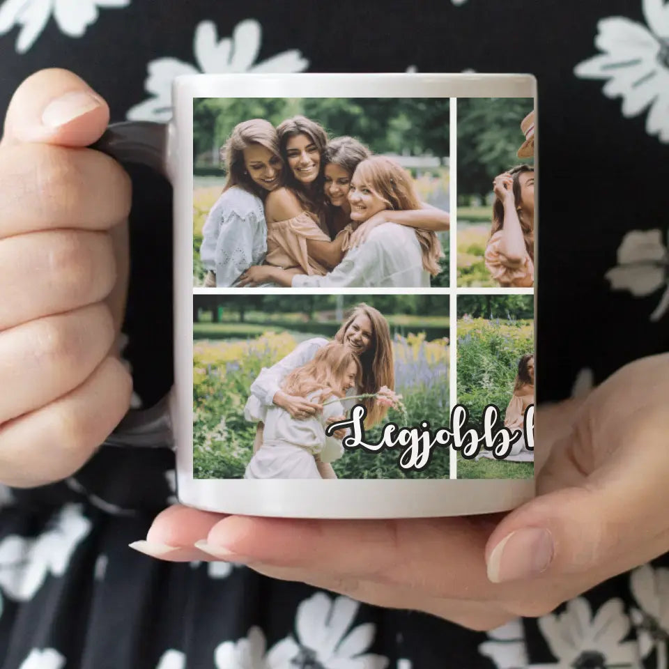 6 képes bögre egyedi felirattal