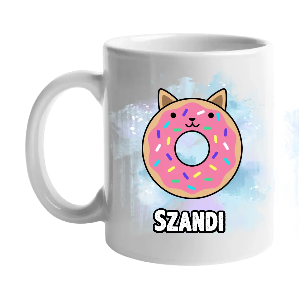 Cicás bögre saját névvel