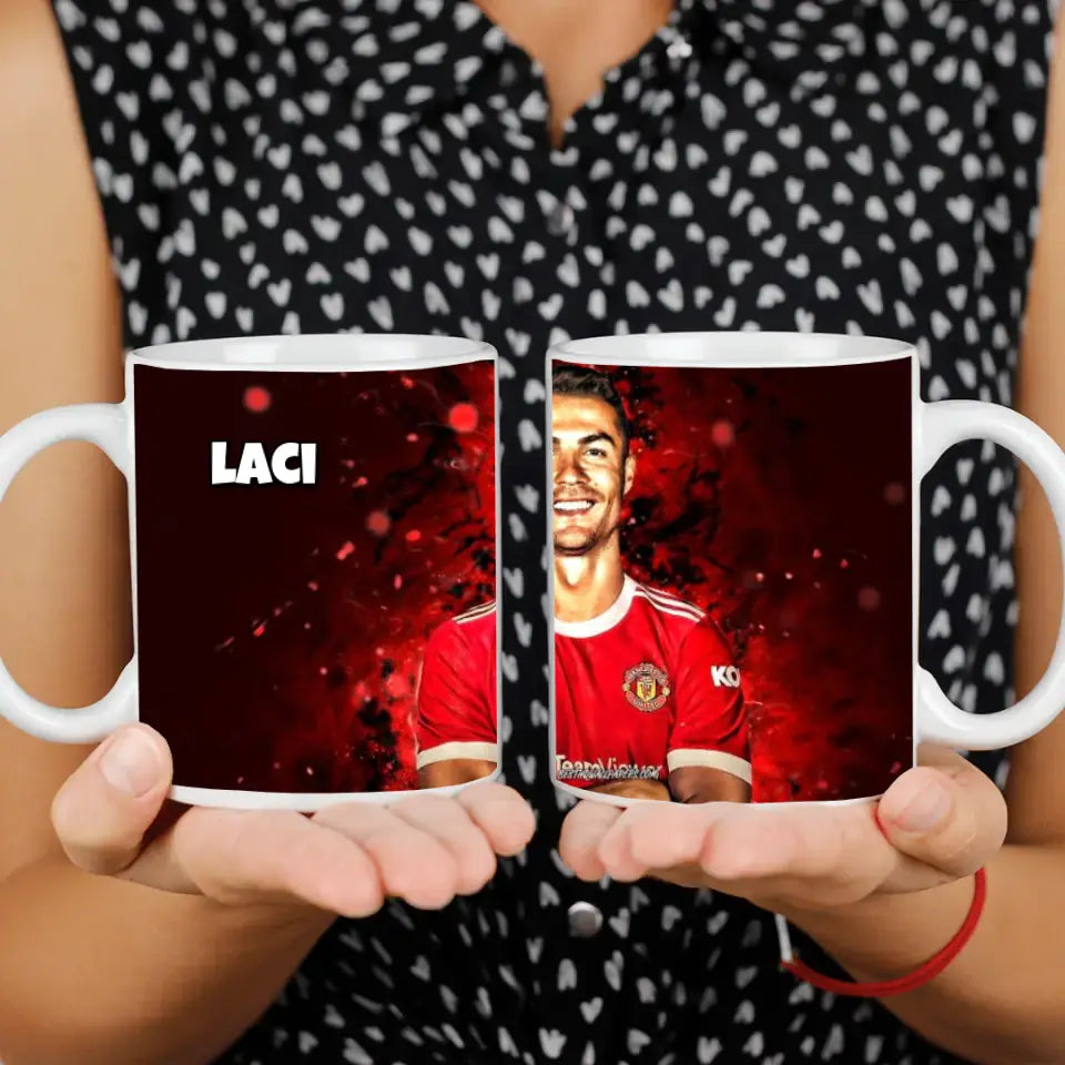 Ronaldo bögre egyedi névvel