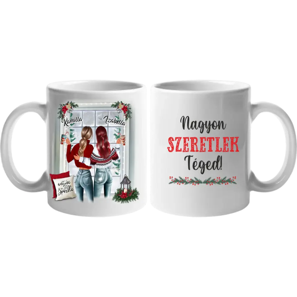 Karácsonyi ajándék legjobb barátnő bögre