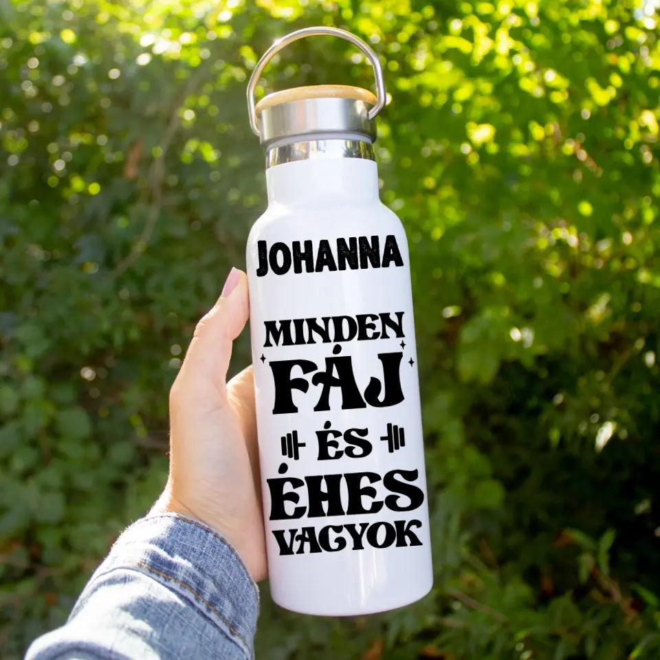 Egyedi neves edzős motivációs kulacs