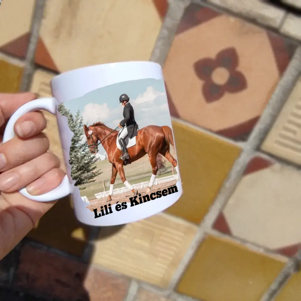 Lovas szív, lovas lélek bögre fényképpel